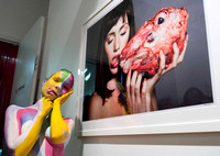 2012-06-28 Andy Golub at Emmanuel Fremin gallery opening, Chelsea, NY